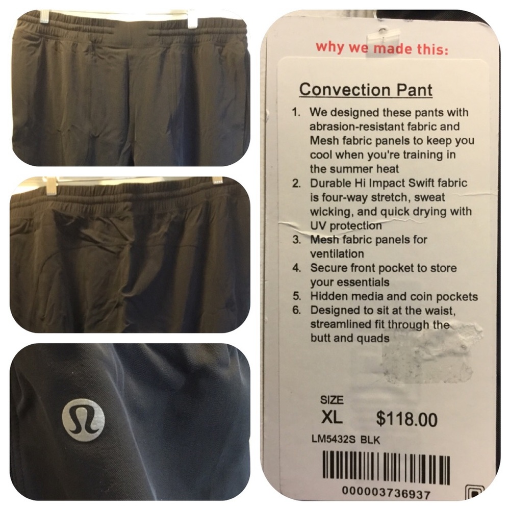 Lululemon men’s XL Convection Pants ($118 MSRP)